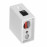Модуль скрытого эл.подключения с выключателем (для профильной стойки) Белый