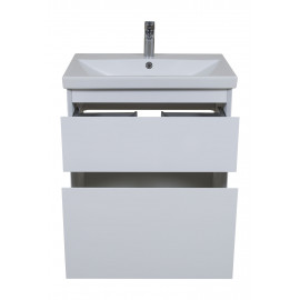 Тумба Элит напольная 70 см с умывальником Элит (Белый мат)