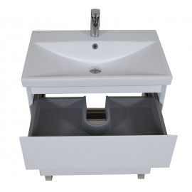 Тумба Элит напольная 70 см с умывальником Элит (Белый мат)
