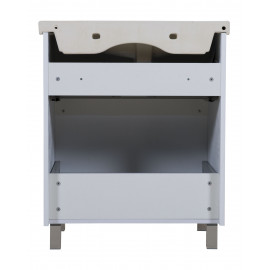 Тумба Элит напольная 70 см с умывальником Элит (Белый мат)