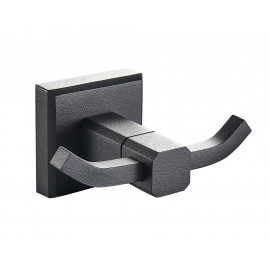 Крючок двойной Леонардо, черный матовый 9925 