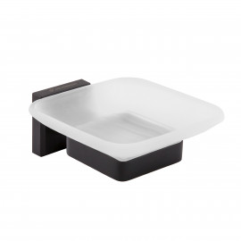 Мыльница Леонардо, черный матовый 9922