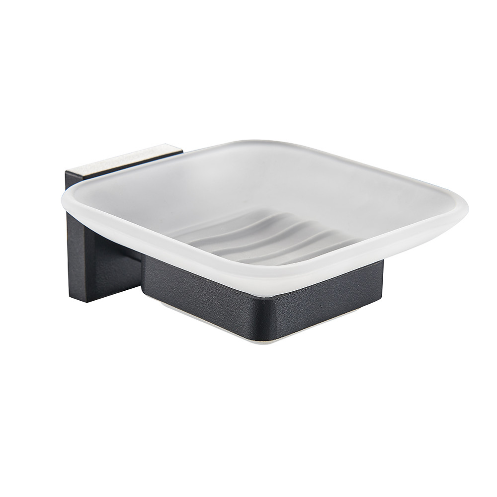 Мыльница Леонардо, черный матовый 9922