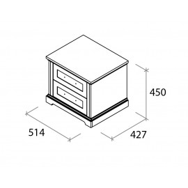 Тумба прикроватная Бьянка