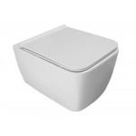 Унитаз подвесной безободковый Hera, сиденье Slim Soft-Close