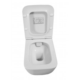 Унитаз подвесной безободковый Hera, сиденье Slim Soft-Close