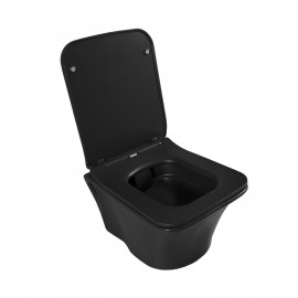 Унитаз подвесной безободковый Ibiza антрацит 018900, сиденье Slim Soft-Close