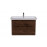 Тумба Америна консольная 100 см (Каштан) с умывальником Belo