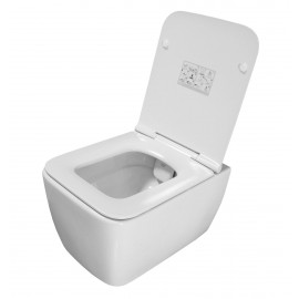 Унитаз консольный Hera с функцией биде и вентилем,  сиденье ibiza Soft-Close