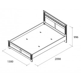 Кровать Бьянка 120 см