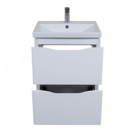 Тумба Венеция напольная 60 см Белая с умывальником Elite