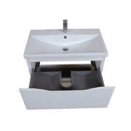 Тумба Венеция напольная 80 см Белая с умывальником Elite