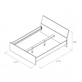 Кровать HENNESSY 1600