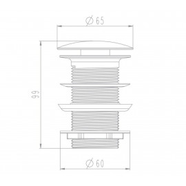 TERRA Донный клапан к чаше