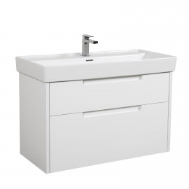 Тумба Rimini с умывальником &quot;Sharp&quot; 100 см (консольная)