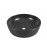 умивальник One 46 см чорний, матовий (круг)