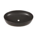 Умивальник One 67 см черный, матовый (овал)