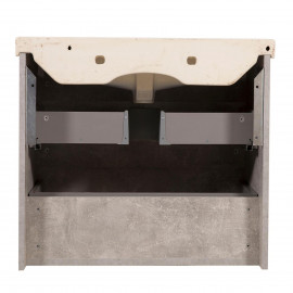 Тумба Винтаж консольная 80 см с умывальником Frame (Бетон)