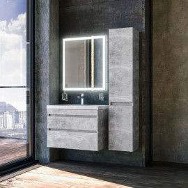 Тумба Винтаж консольная 80 см с умывальником Frame (Бетон)