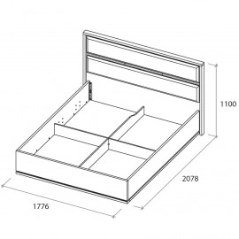 Кровать Atlanta 1600