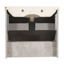 Тумба Винтаж консольная 70 см с умывальником Frame (Бетон)