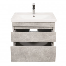 Тумба Винтаж консольная 60 см с умывальником Frame (Бетон)