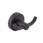 Крючок двойной Глория, черный матовый 8125