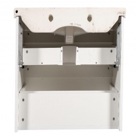 Тумба Винтаж (белый глянец) 80 см с умывальником Frame (консольная)