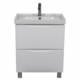 Тумба Венеция напольная 60 см Белая  с умывальником Arya