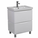 Тумба Венеция напольная 60 см Белая  с умывальником Arya