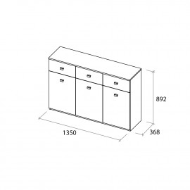 Комод TESSA  (1-3)
