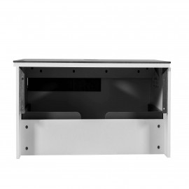 Тумба  Остин белый мат со столешницей 90 см и умывальником ONE 46*46 см квадрат