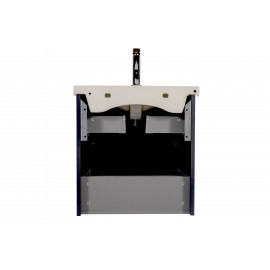 Тумба Элит консольная 60 см с умывальником Элит (Графит глянец)