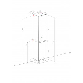 Пенал Элит Консольный UNI (Графит глянец)