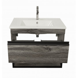Тумба Лофт Айрон дуб морас 85 см с умывальником Arte консольная