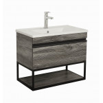 Тумба Лофт Айрон дуб морас 85 см с умывальником Arte консольная