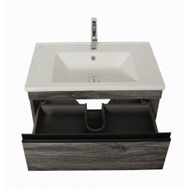 Тумба Лофт Айрон дуб морас 85 см с умывальником Arte консольная
