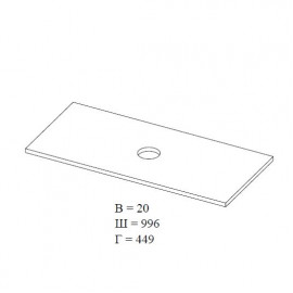 Тумба Лофт Айрон дуб морас 100 см со столешницей консольная