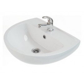 FREJA умывальник с отверстием, с переливом 55*44 см (укр.)