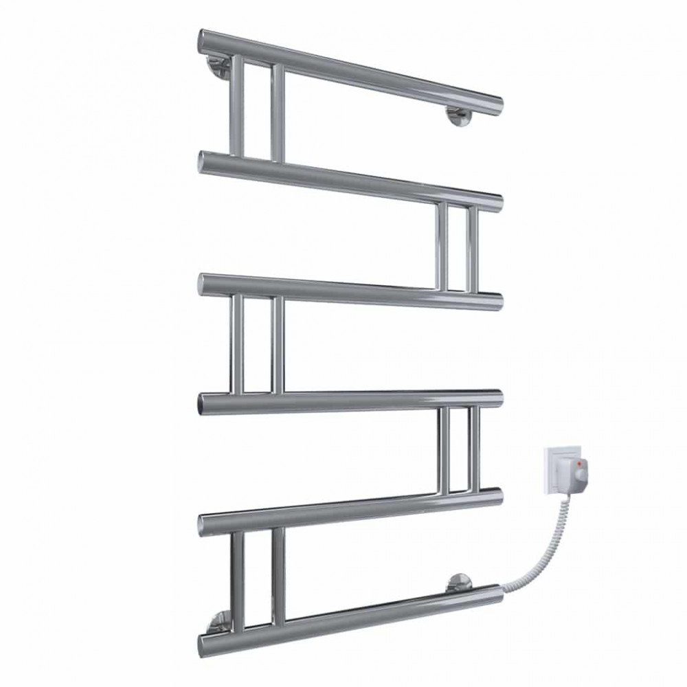 Полотенцесушитель электрический Змейка люкс 500х800 Э правое подключение DEFFI ZL 80.50 ER