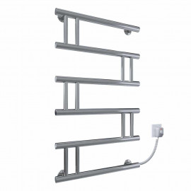 Полотенцесушитель электрический Змейка люкс 500х800 Э правое подключение DEFFI ZL 80.50 ER