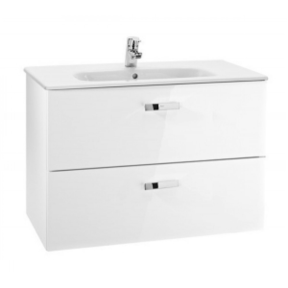 VICTORIA BASIC MODULAR шкафчик с двумя  ящиками 79см, цвет белый