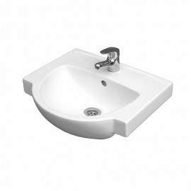 FREJA умывальник мебельный 45см, с отверстием, с переливом (укр.)