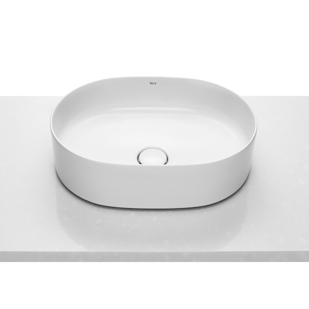 INSPIRA ROUND умывальник 50*37*14cм, накладной, без отв. под смеситель, без перелива