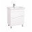 Тумба Альфа напольная 70 см белая с умывальником Frame