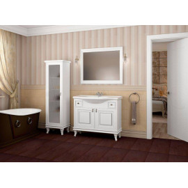 Пенал Беатриче 50 см белый патина золото (правый/левый)