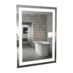 Зеркало Альфа 60 см с LED подсветкой