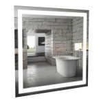 Зеркало Альфа 80 см с LED подсветкой