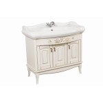 Тумба Микела 100 см ваниль с умывальником