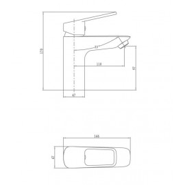 Cмеситель для раковины Boston 91363